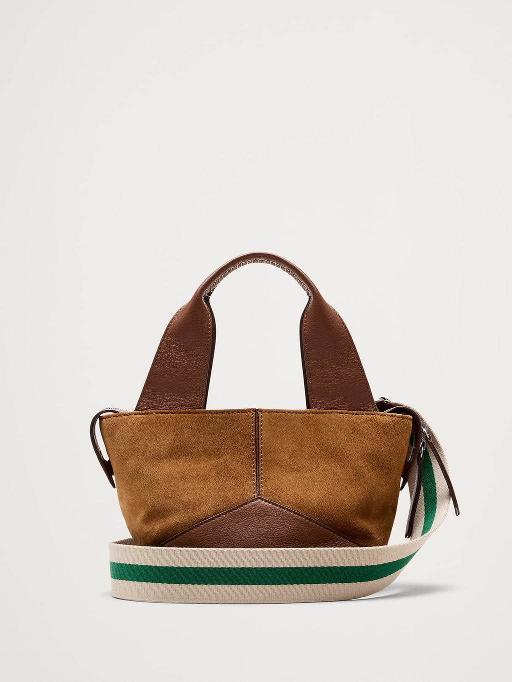 Mini Zip Tote - Saddle Brown Suede