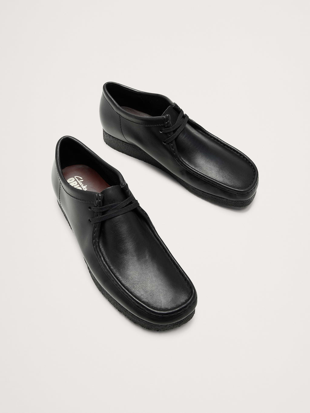 Suede Wallabee Shoe by Clark's Originals - Black Leather