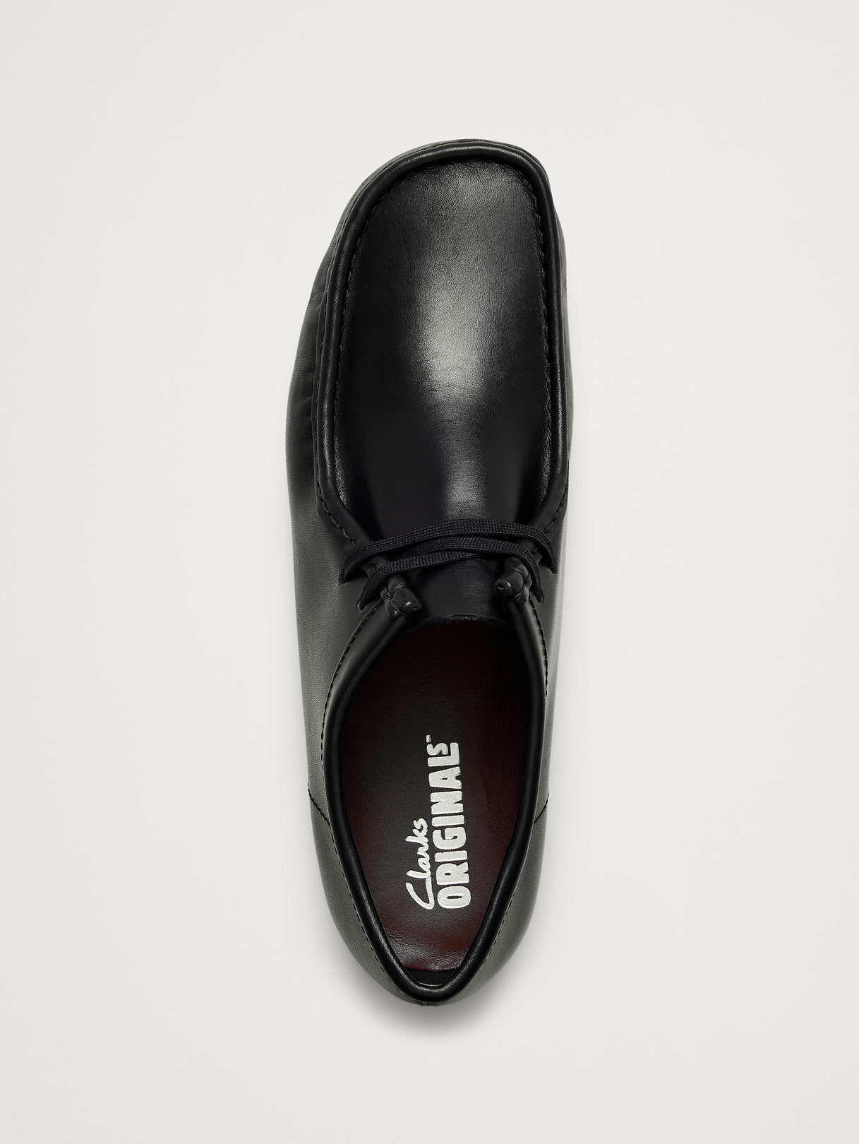 Suede Wallabee Shoe by Clark's Originals - Black Leather