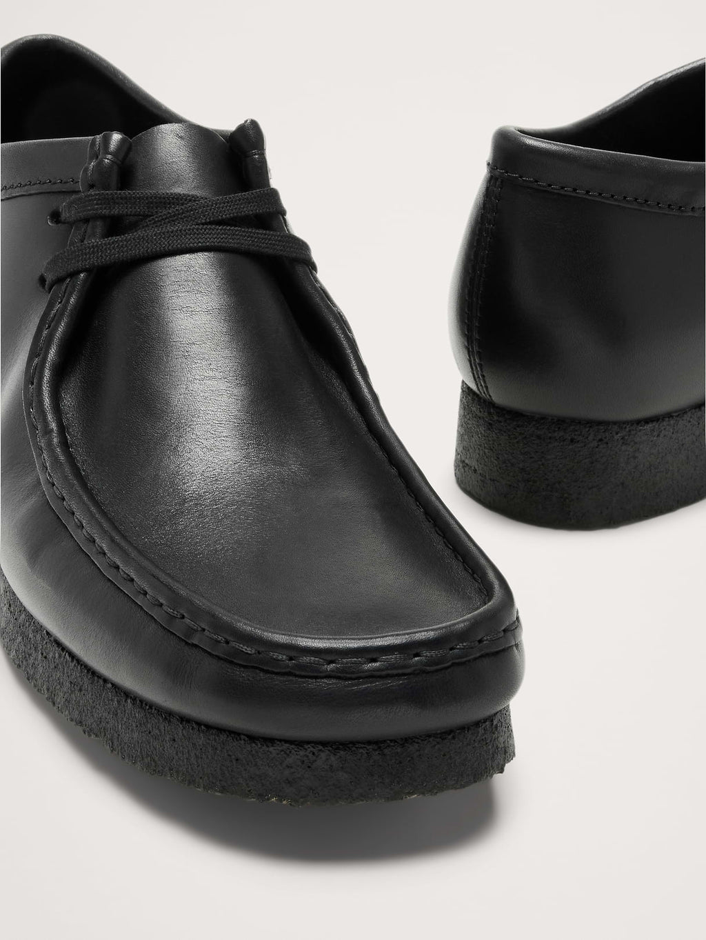 Suede Wallabee Shoe by Clark's Originals - Black Leather