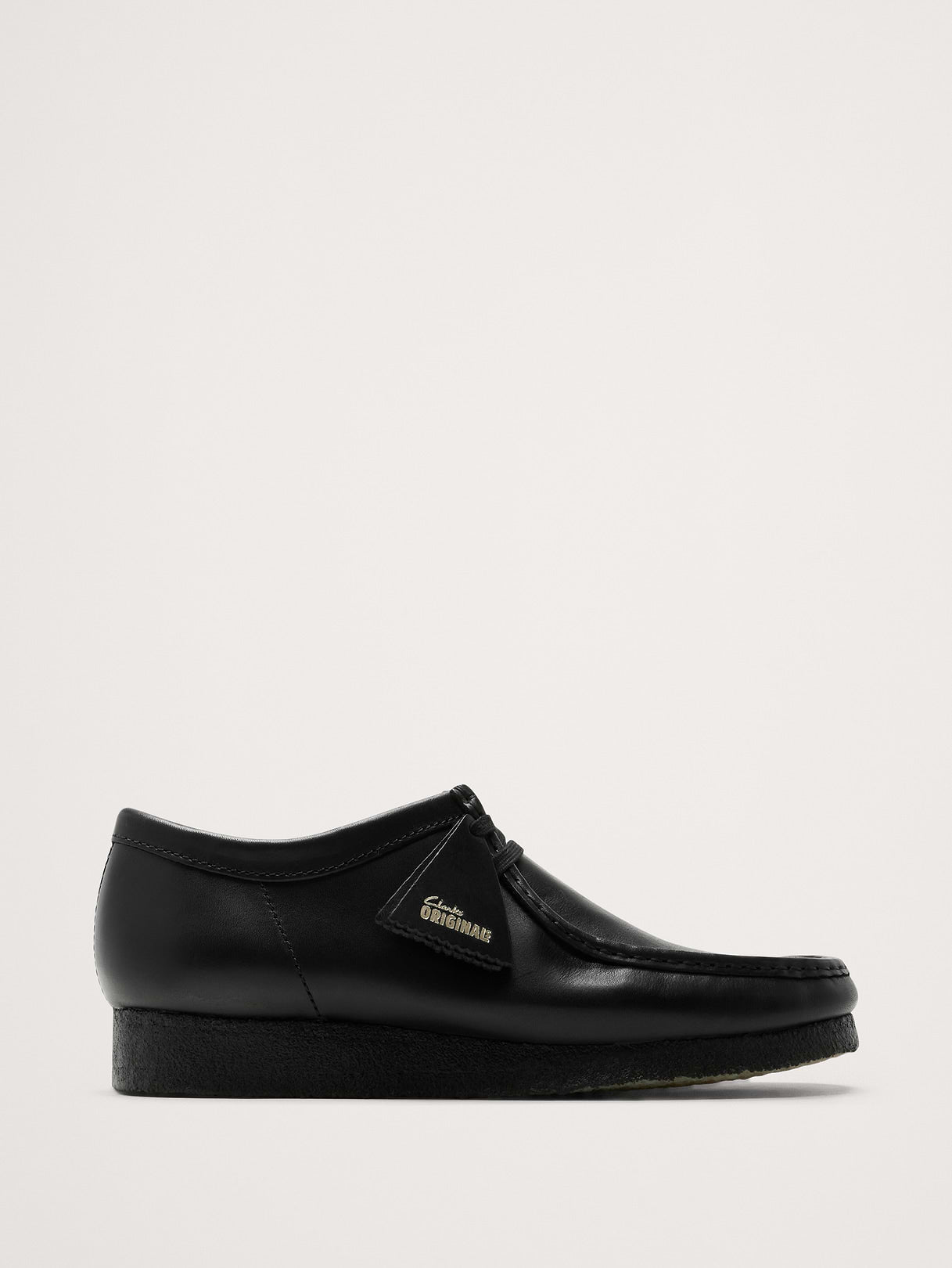 Suede Wallabee Shoe by Clark's Originals - Black Leather