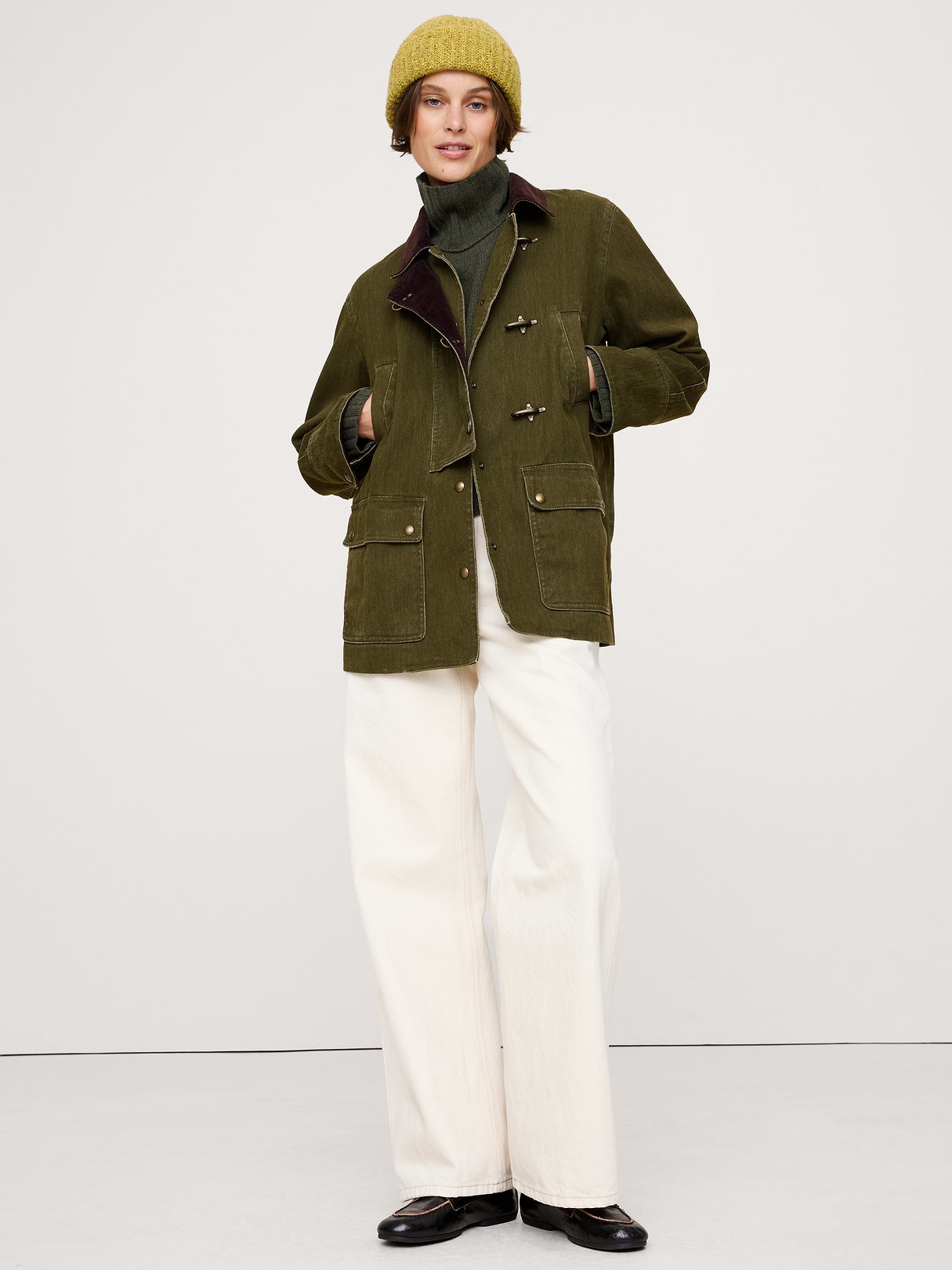 Barn Coat - Olive Green