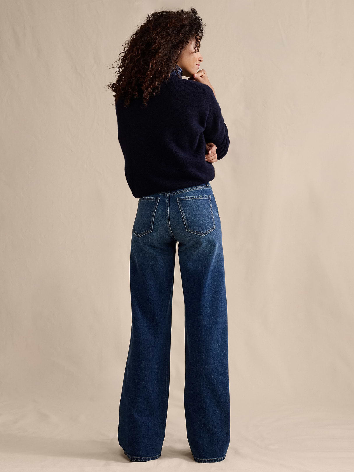 The Icon Classic Wide-Leg Jean - Medium Wash