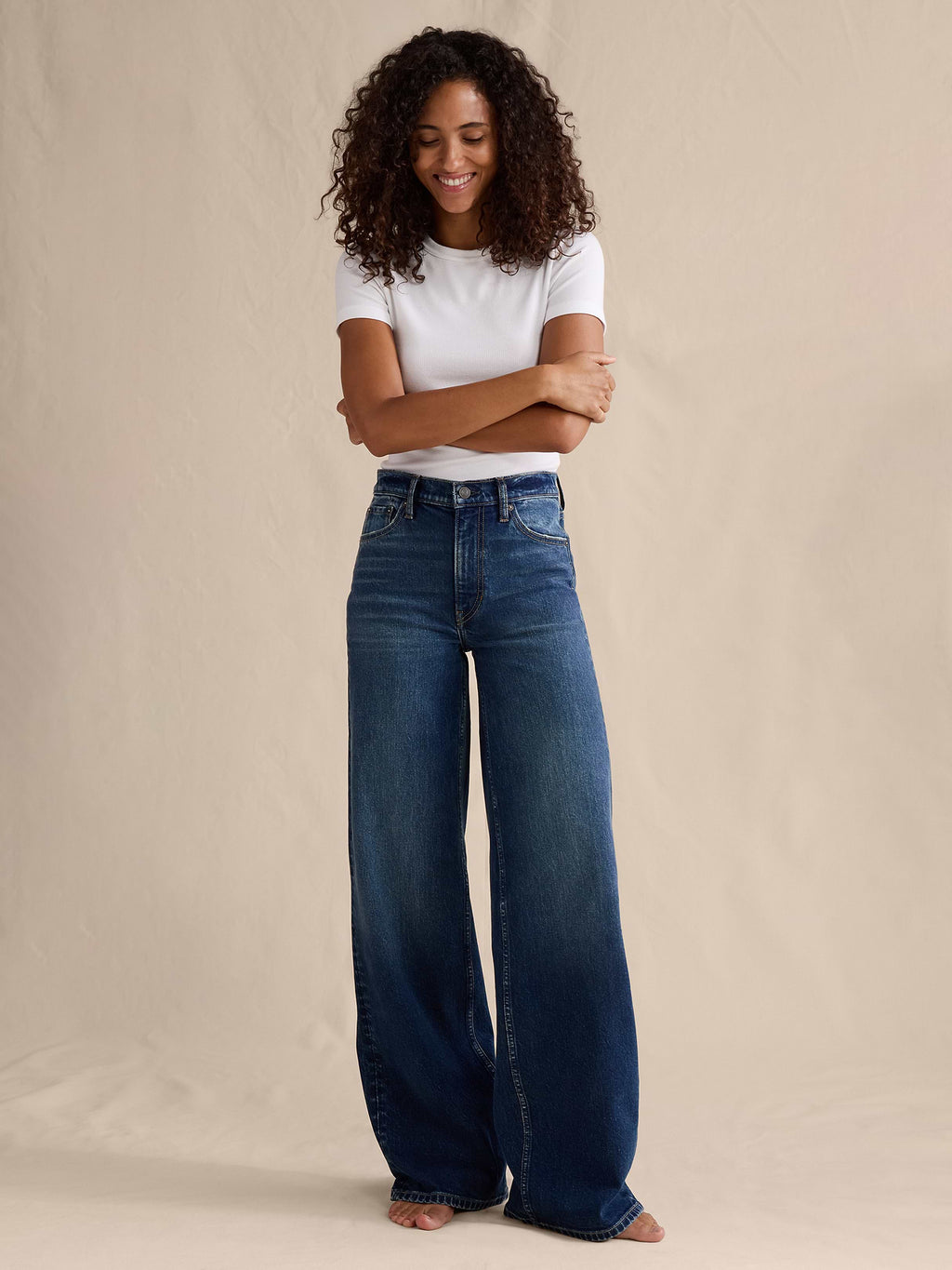 The Icon Classic Wide-Leg Jean - Medium Wash