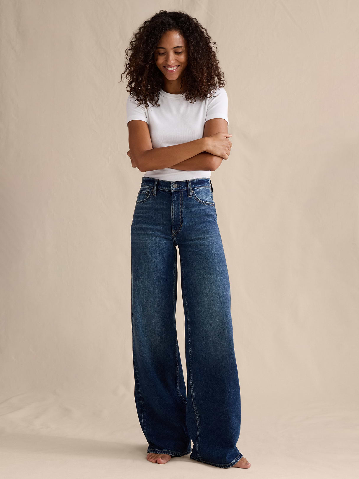 The Icon Classic Wide-Leg Jean - Medium Wash