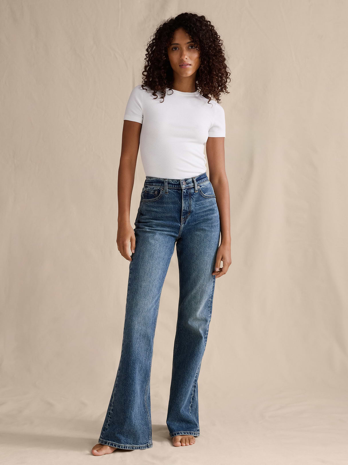 High-Rise Bootcut Jean - Medium Wash