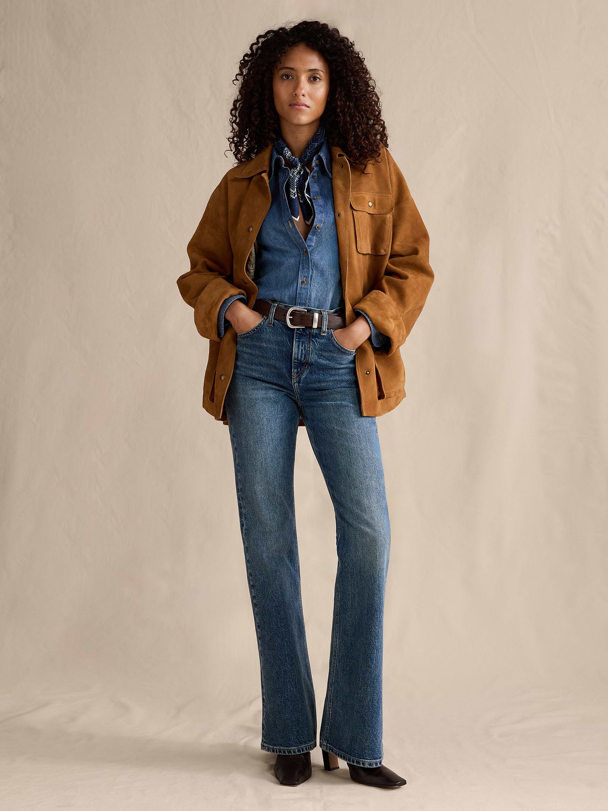 High-Rise Bootcut Jean - Medium Wash