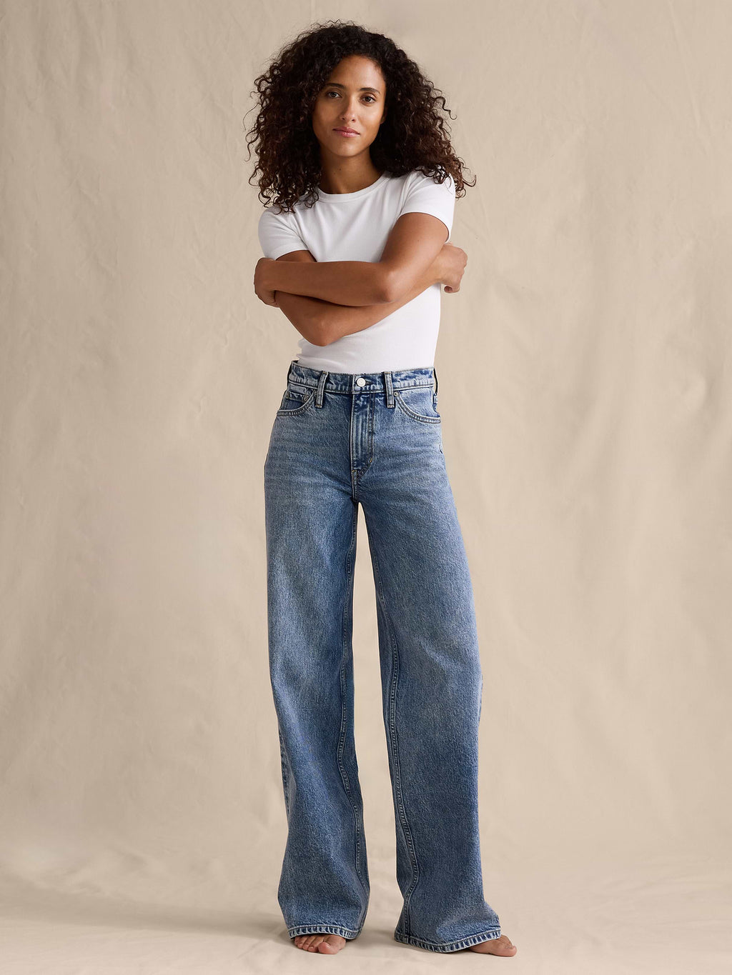 The Icon Classic Wide-Leg Jean - Light Wash