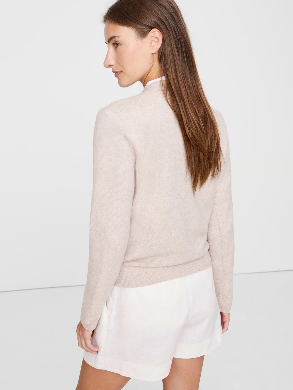 Lightweight Cashmere Crew-Neck Sweater - Dark Medium Dyed