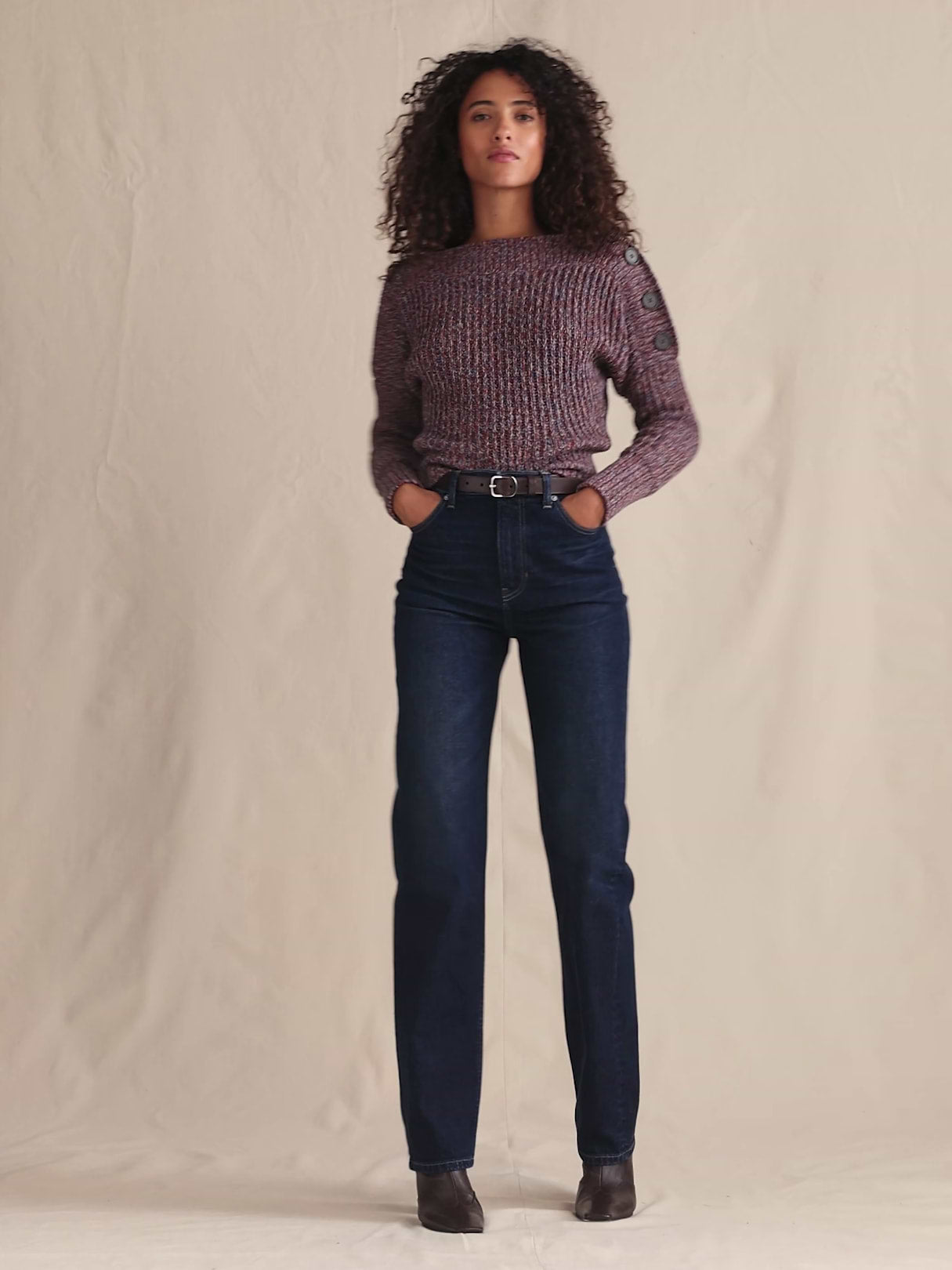High-Rise 90S Straight Jean - Dark Wash