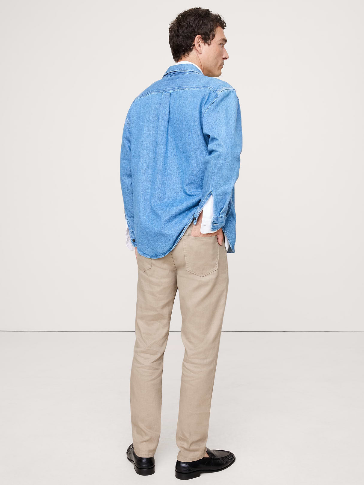 Slim Linen-Cotton Traveler Pant - Khaki Beige