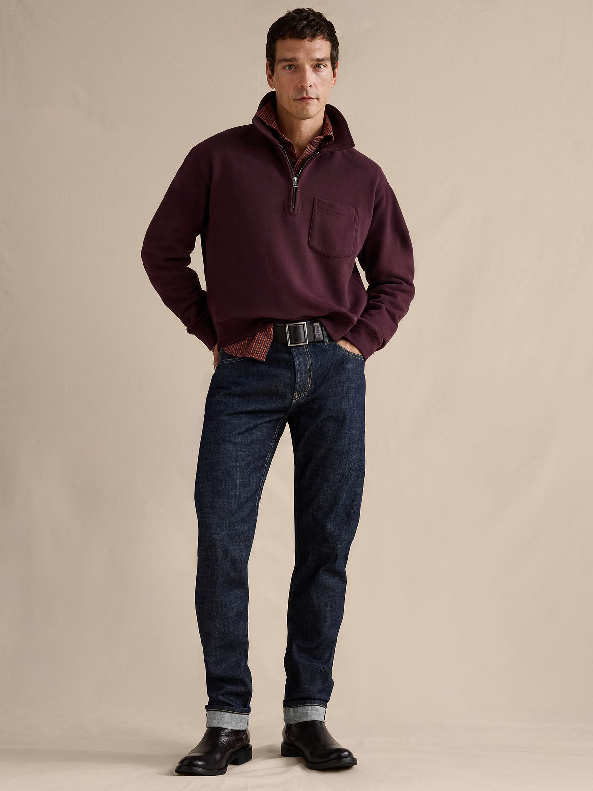 Slim Selvedge Jean - Rinse Dark Wash