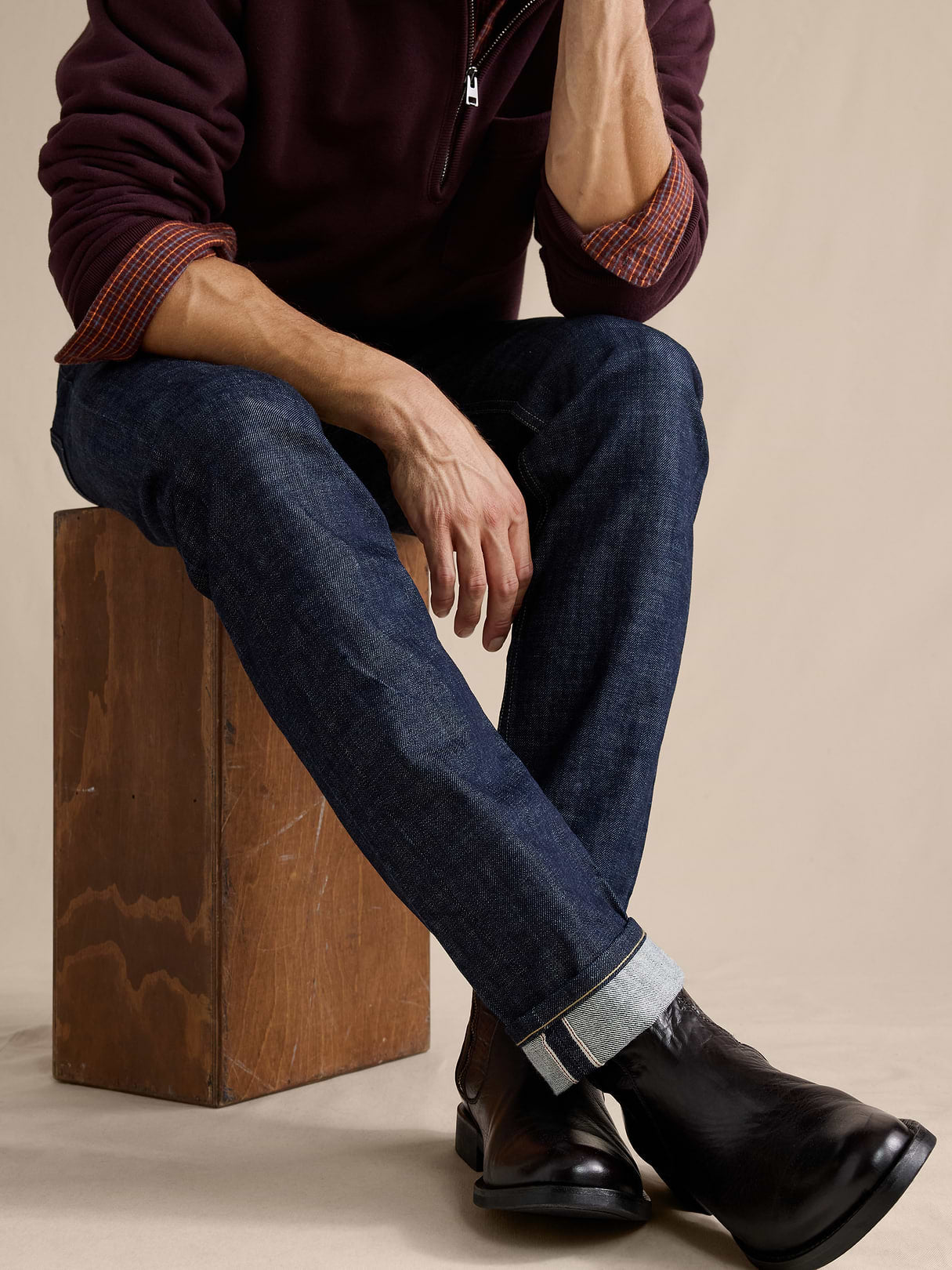 Slim Selvedge Jean - Rinse Dark Wash