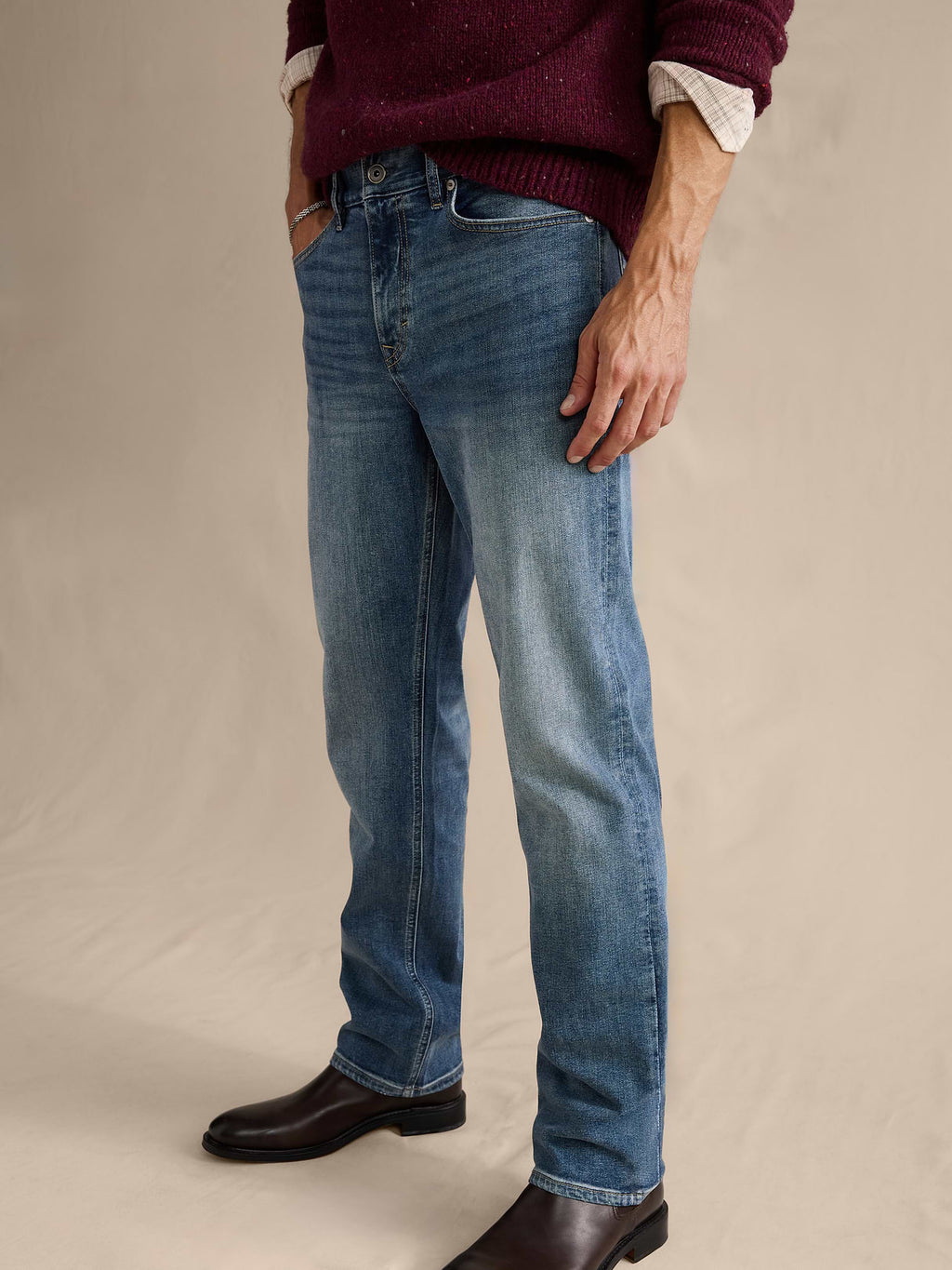 Straight Luxe Traveler Jean - Vintage Medium Wash