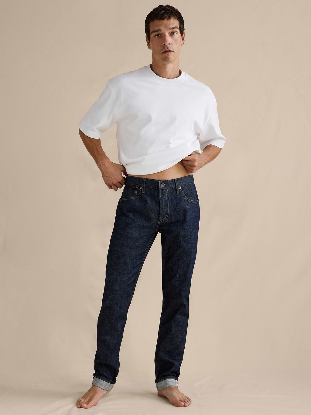 Slim Selvedge Jean - Rinse Dark Wash