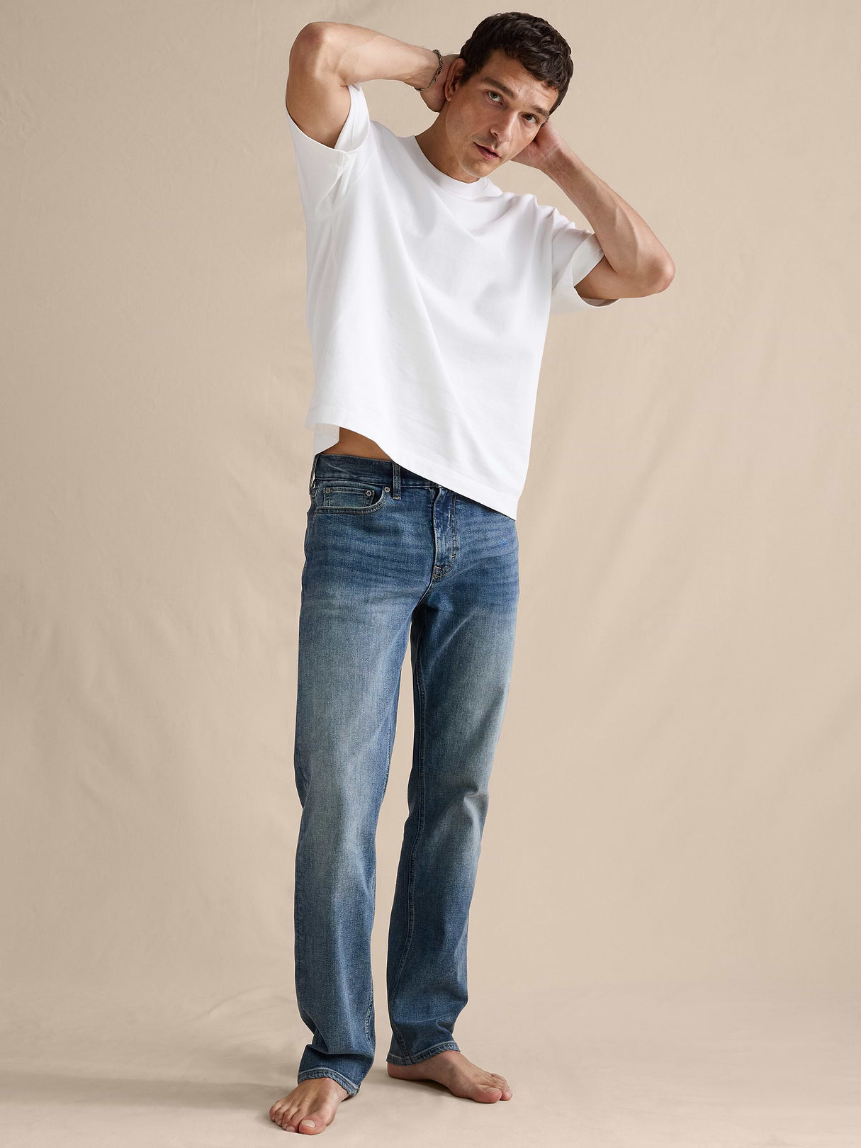 Straight Luxe Traveler Jean - Vintage Medium Wash