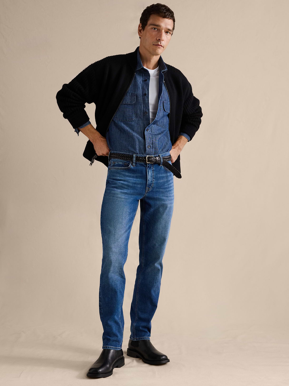 Athletic Luxe Traveler Jean - Medium Wash