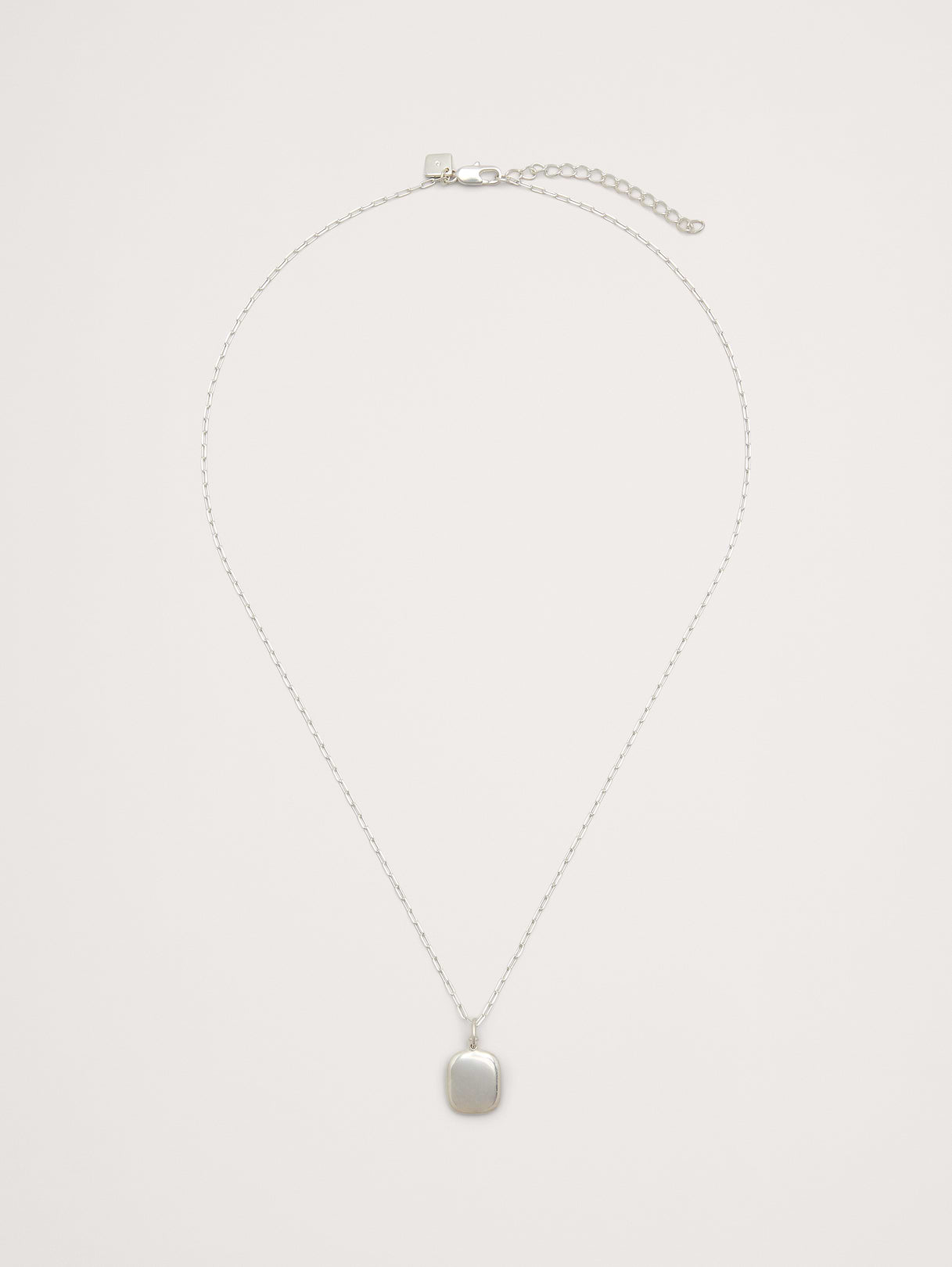 Minimalist Pendant Necklace - Silver