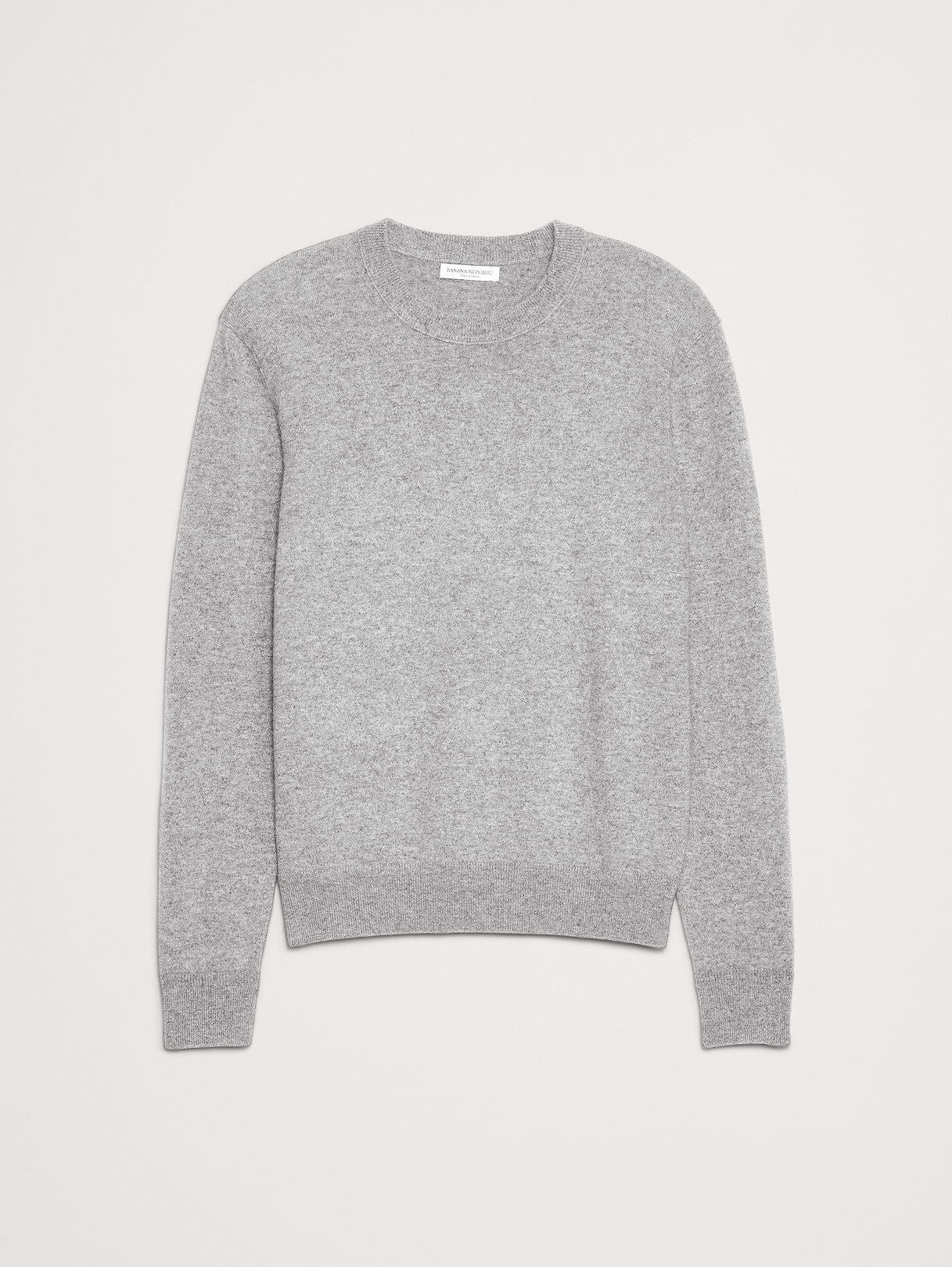 Cashmere Crew-Neck Sweater - Heather Gray