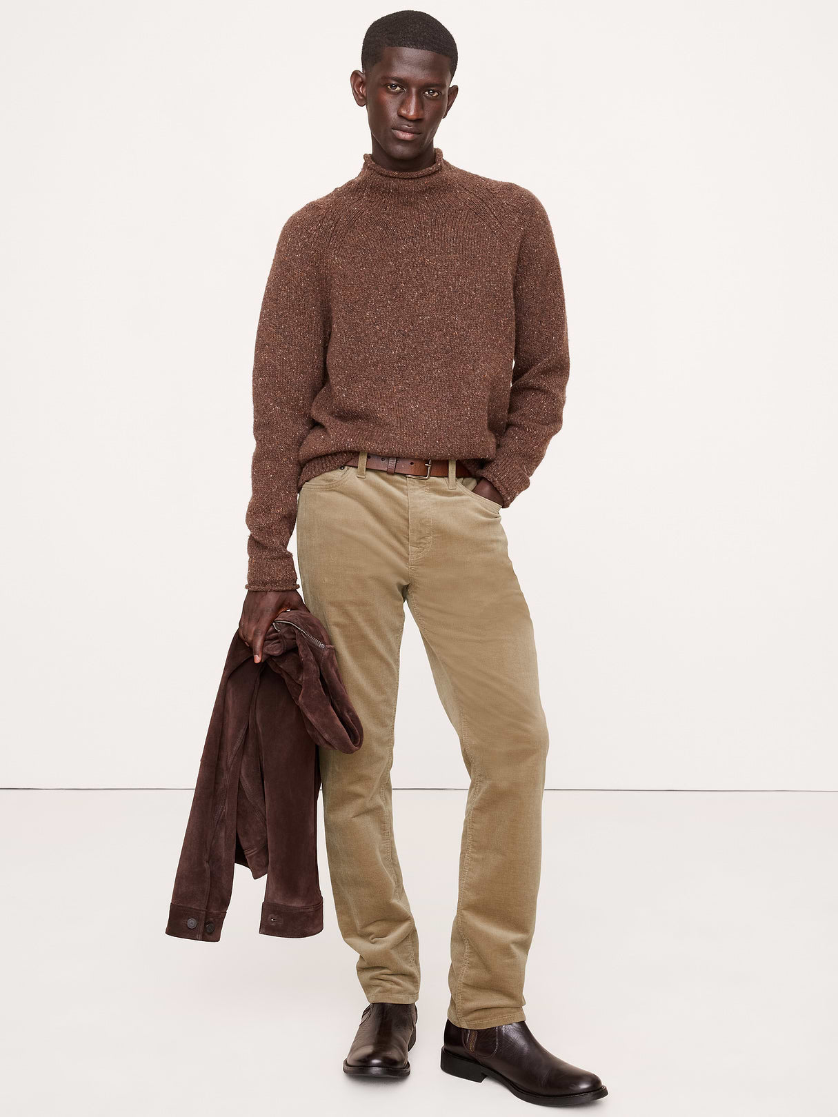 Slim Stretch-Corduroy Traveler Pant - Sand Beige