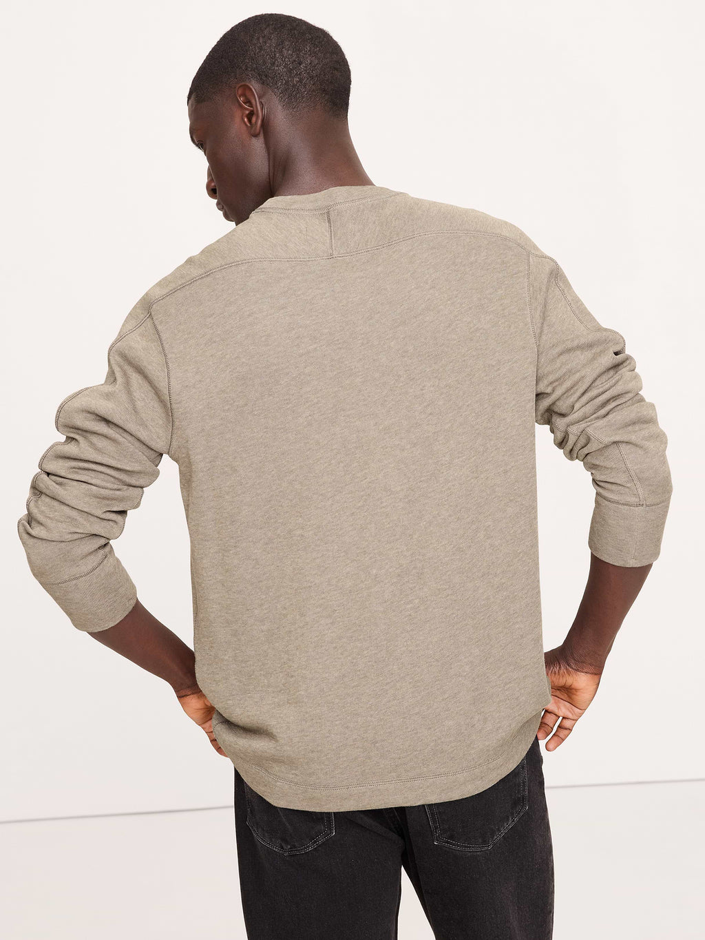 Slub Double-Knit Crew-Neck T-Shirt - Heather Oatmeal