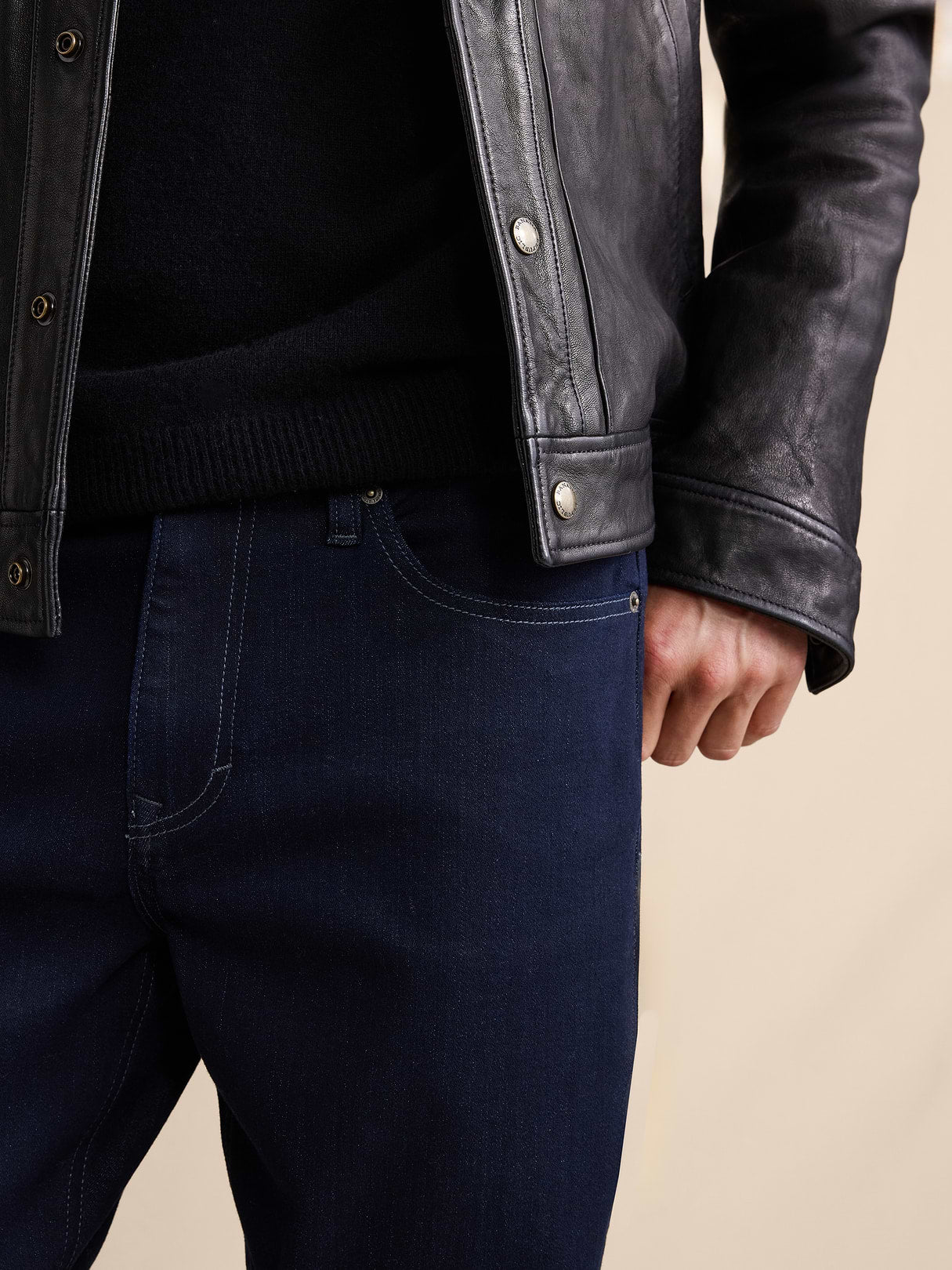 Straight Luxe Traveler Jean - Rinse Dark Wash