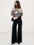 High-Rise Wide-Leg Everywhere Ponte Pull-On Pant - Black