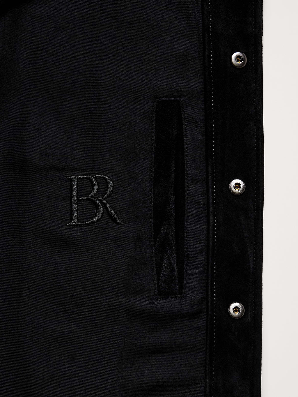 Suede Trucker Jacket - Black