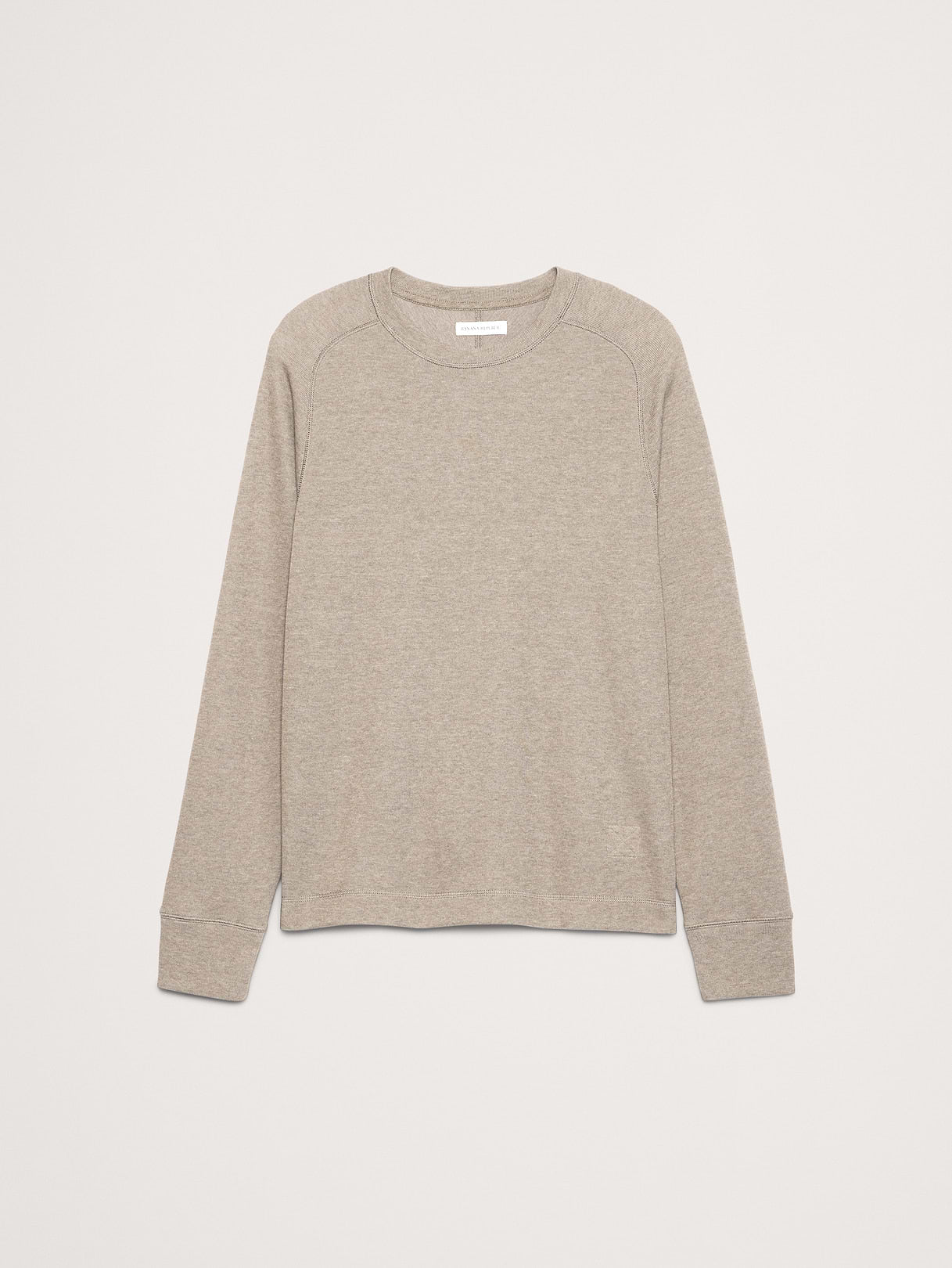 Slub Double-Knit Crew-Neck T-Shirt - Heather Oatmeal