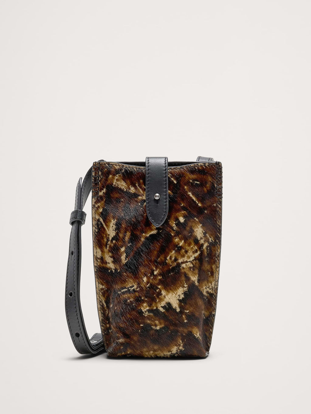 Crossbody Pouch - Pony Brown Calf Hair Leather