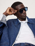 Tragic Magic Sunglasses by Le Specs - Black & Navy