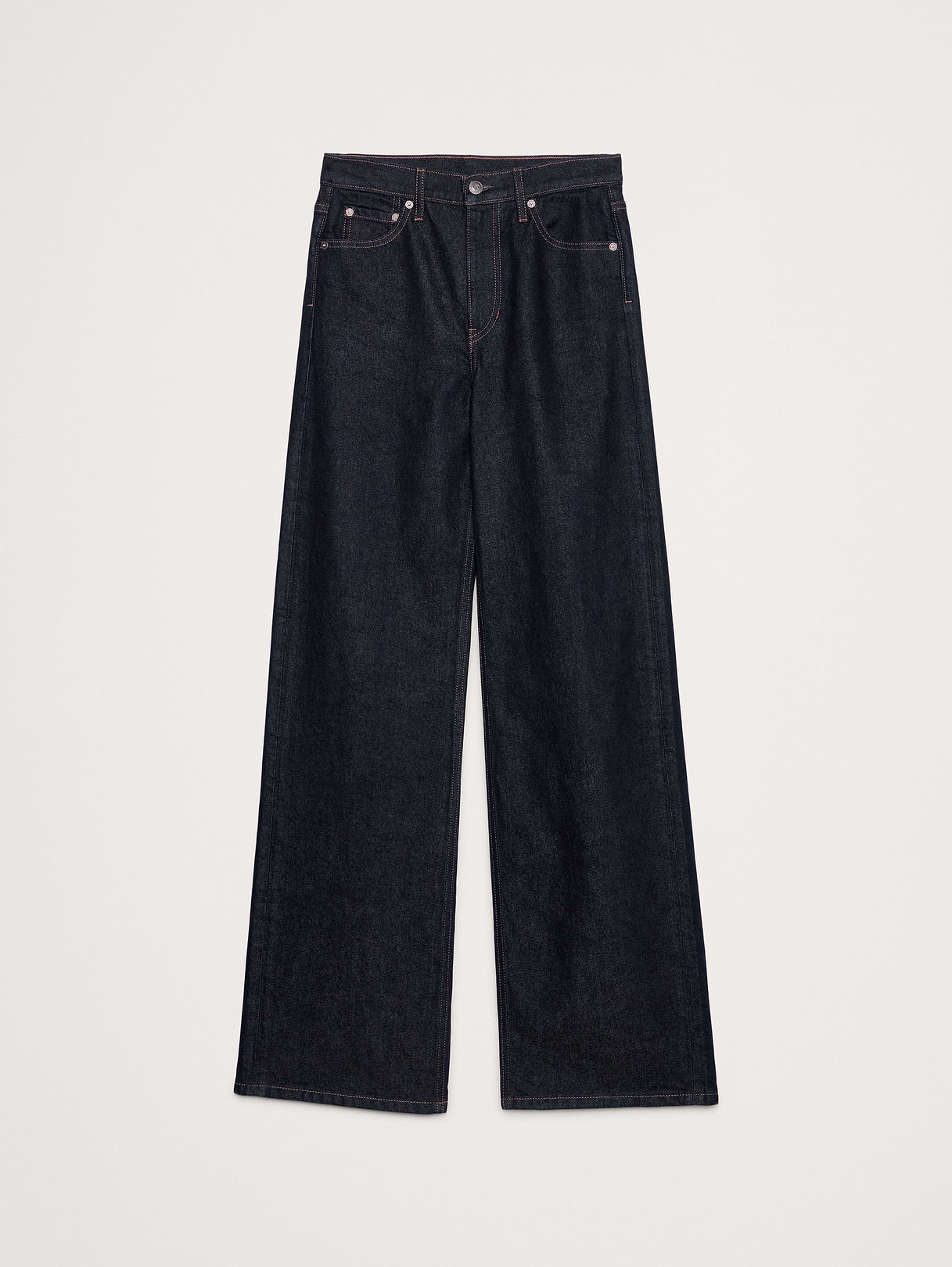 The Icon Classic Wide-Leg Jean - Rinse Dark Wash