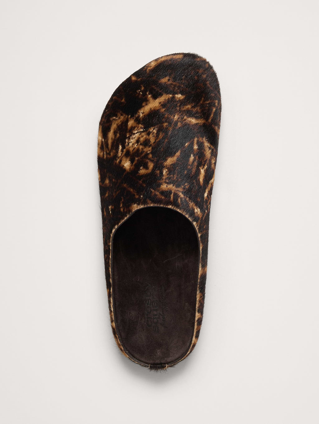 Leather Clog - Printed Haircalf Leather