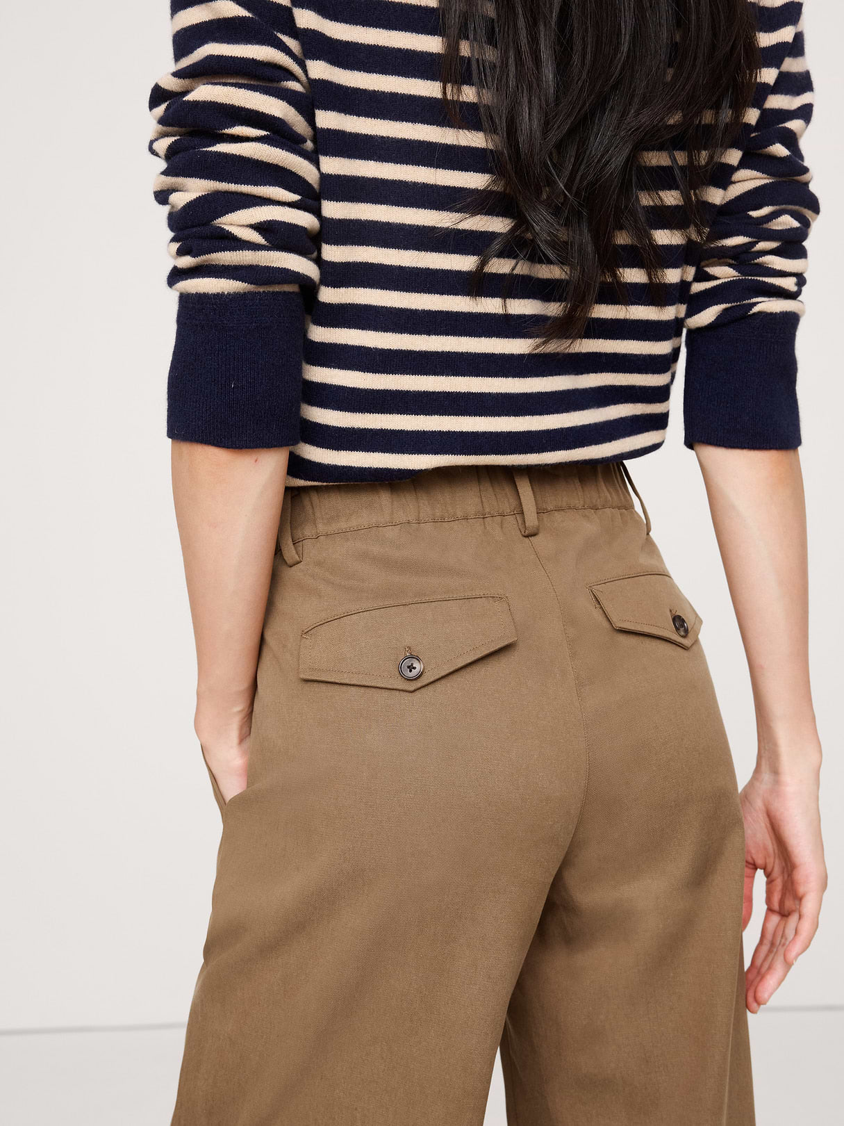 The Everyday Wide-Leg Pant in Tencel™-Cotton - Saddle Brown