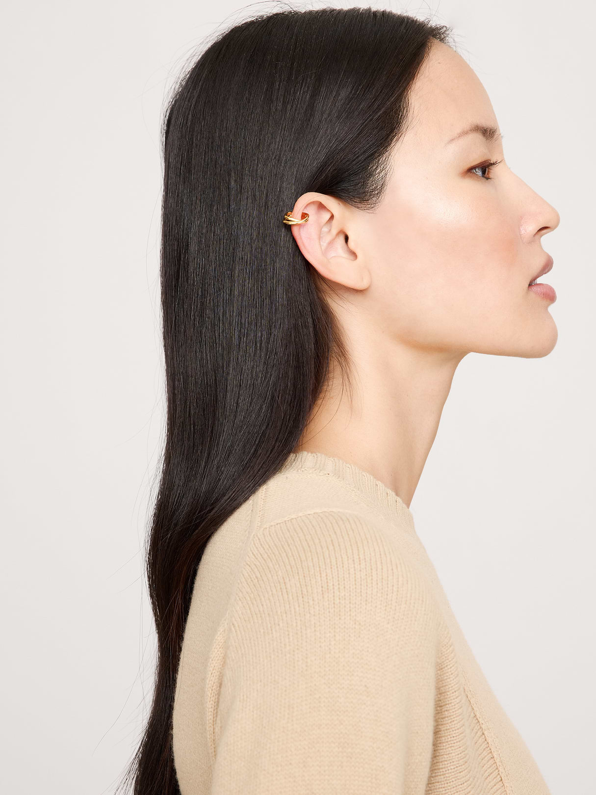 Knotted Ear Cuff Without Post - Gold