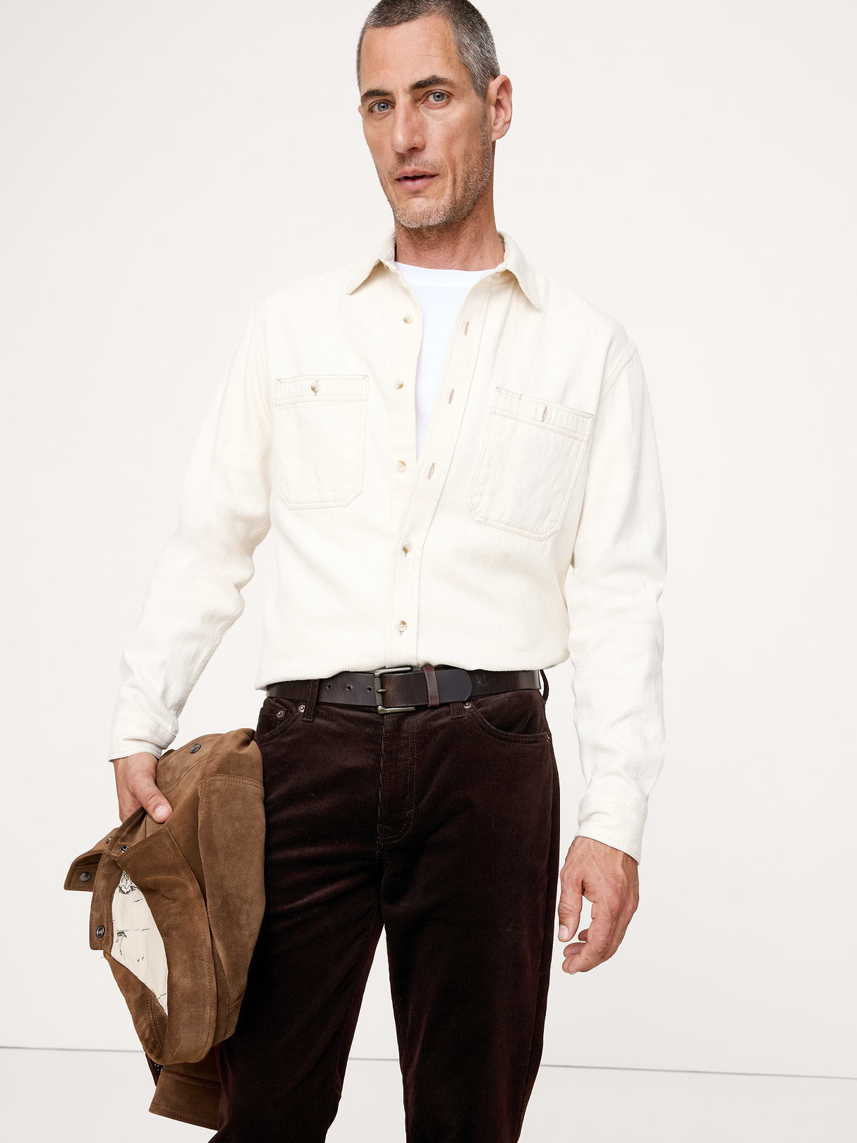 Straight Stretch-Corduroy Traveler Pant - Double Chocolate Brown