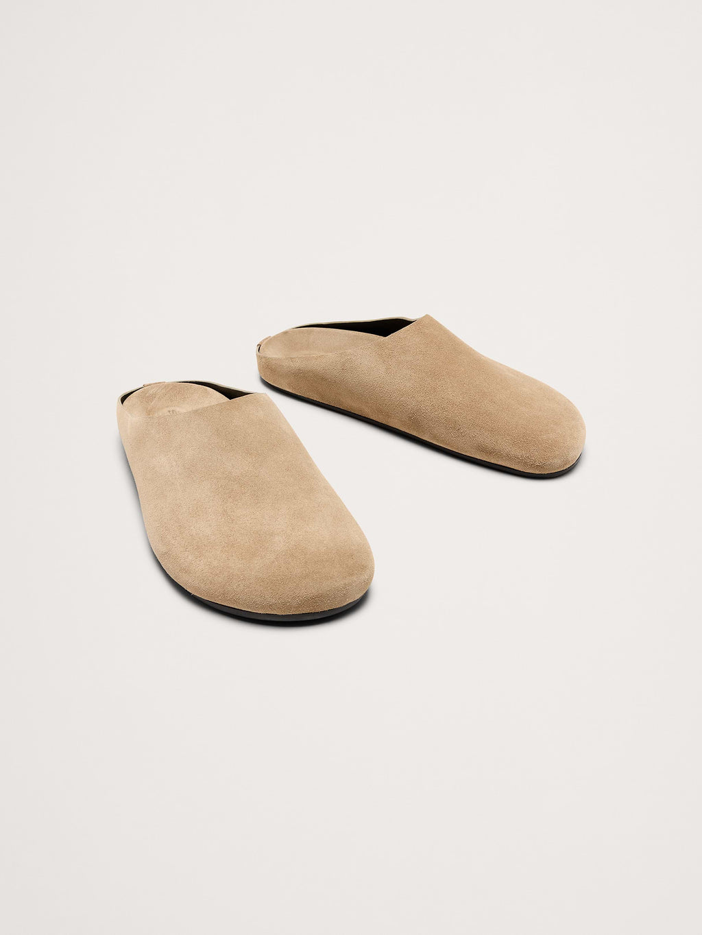 Leather Essential Clog - Taupe Suede