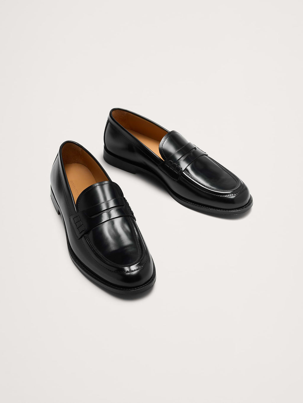 Leather Penny Loafer - Black