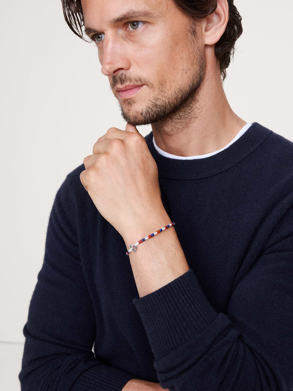 Kai Lapis Beaded Bracelet by Miansai - Red Multi