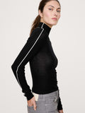 Featherweight Cashmere Turtleneck - Black