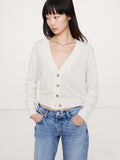 Merino Cardigan Sweater - White