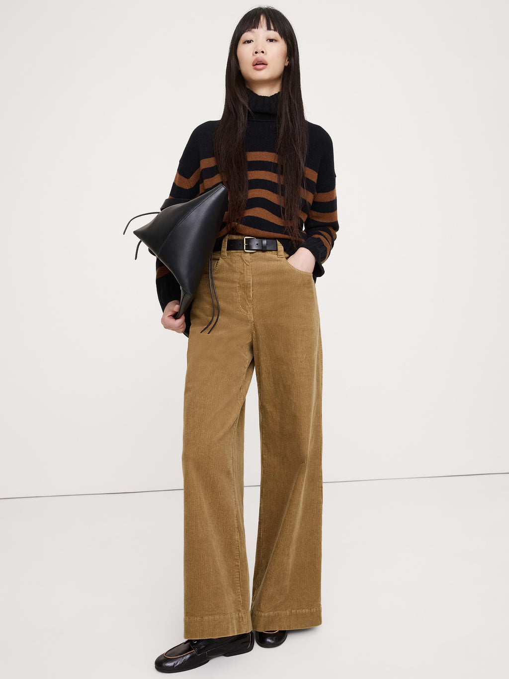 Ultra-High Rise Wide-Leg Corduroy Pant - Golden Oak