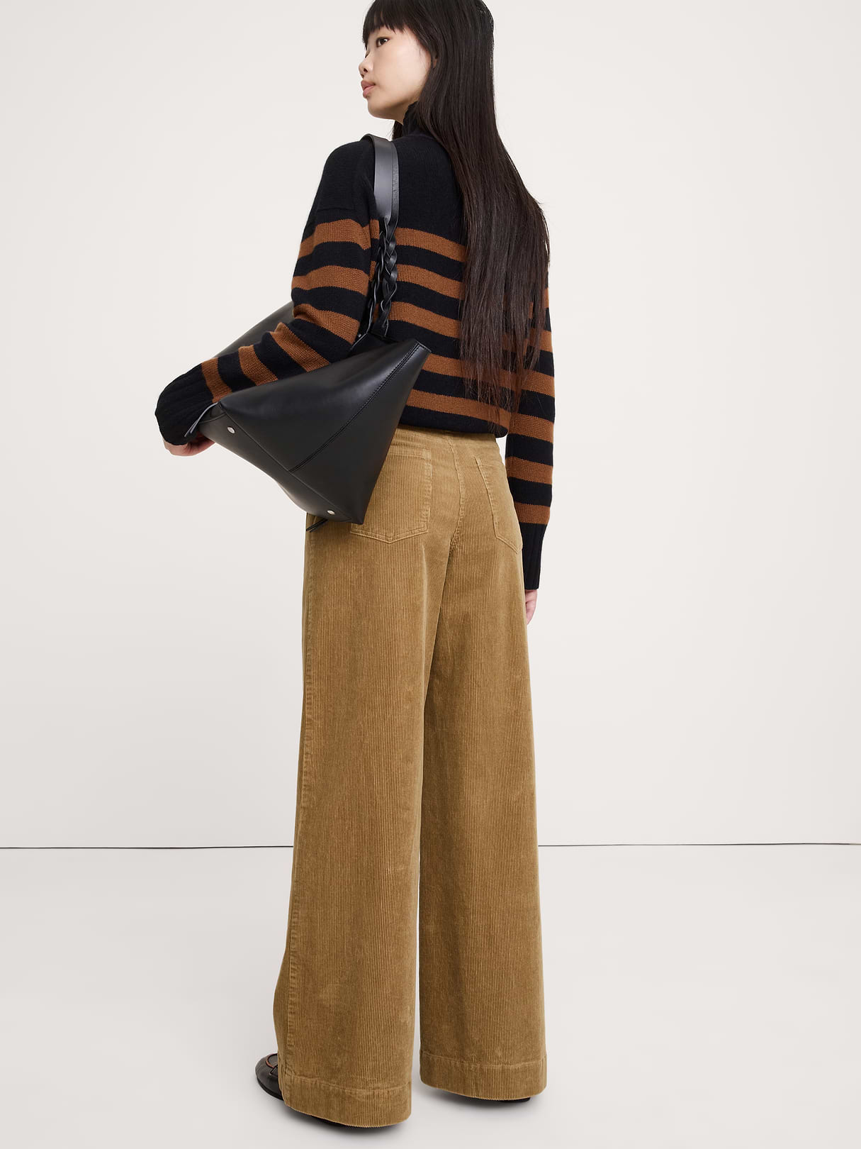 Ultra-High Rise Wide-Leg Corduroy Pant - Golden Oak