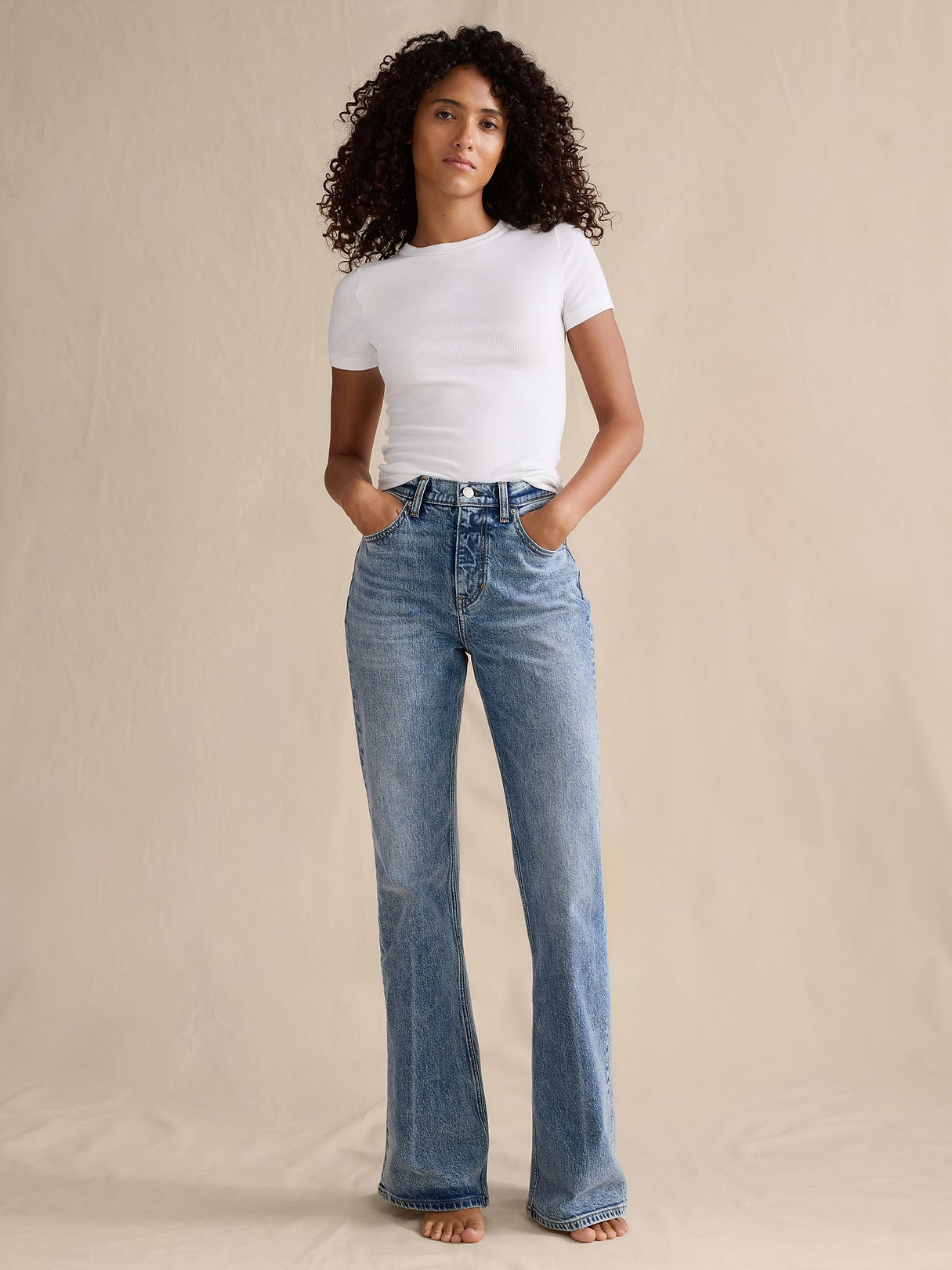 High-Rise Bootcut Jean - Light Wash