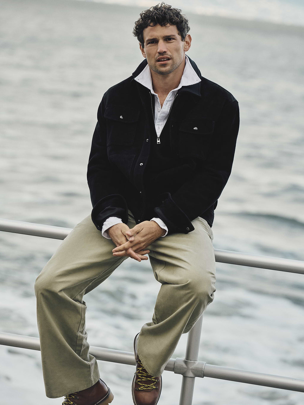 Loose Pleated Chino - Morning Sage Green