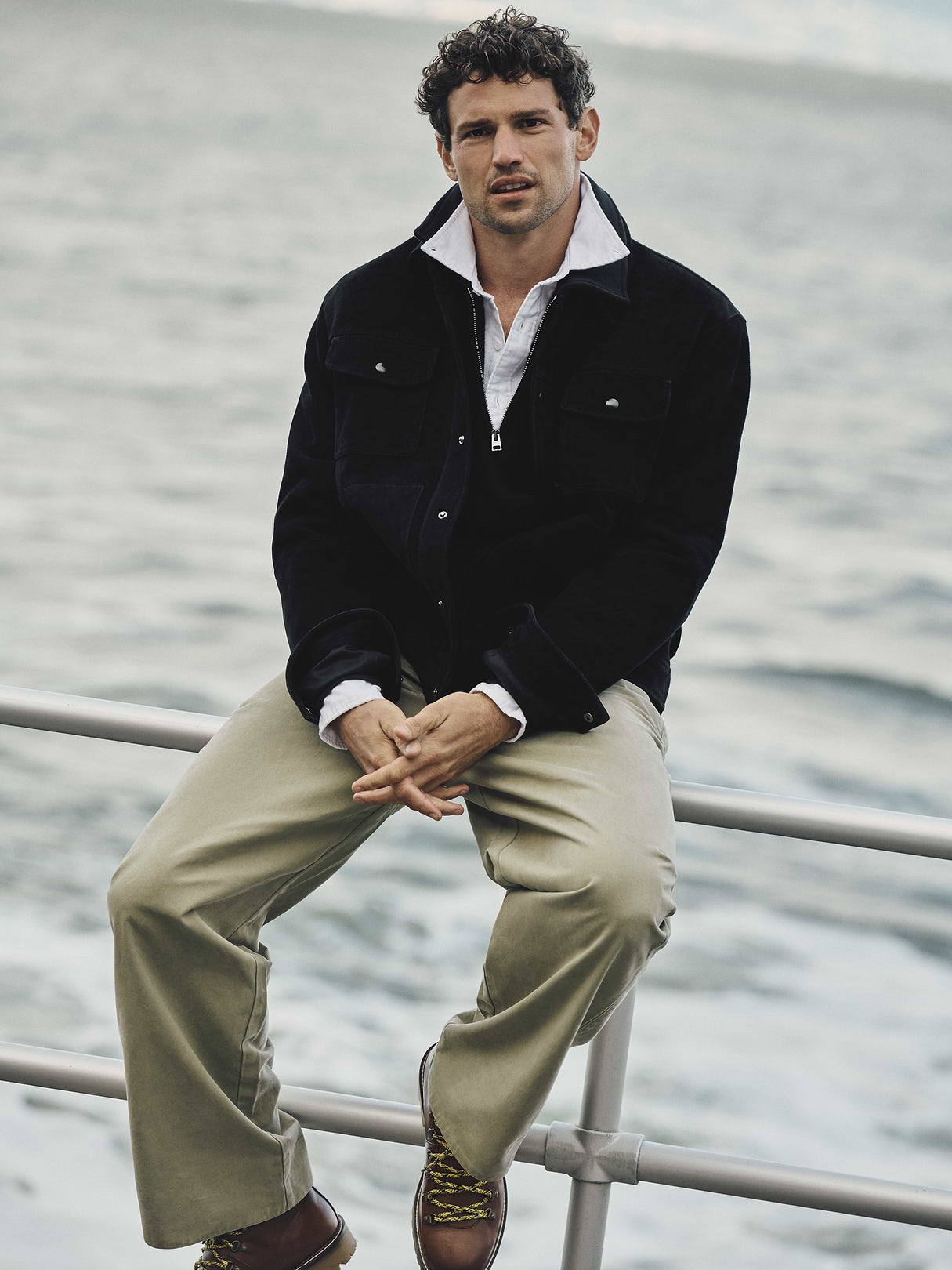 Loose Pleated Chino - Morning Sage Green