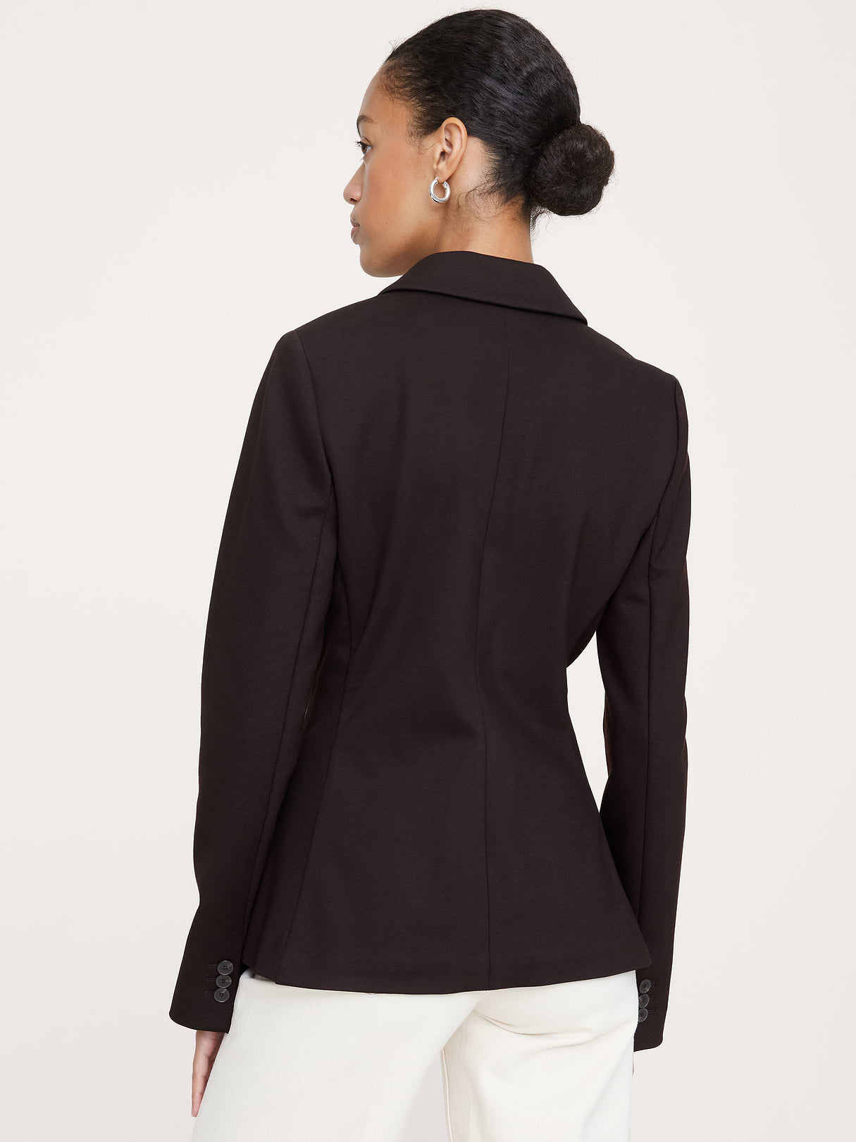 Slim Everywhere Ponte Blazer - Ganache Brown