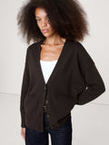 Boyfriend Cashmere Cardigan - Ganache Brown