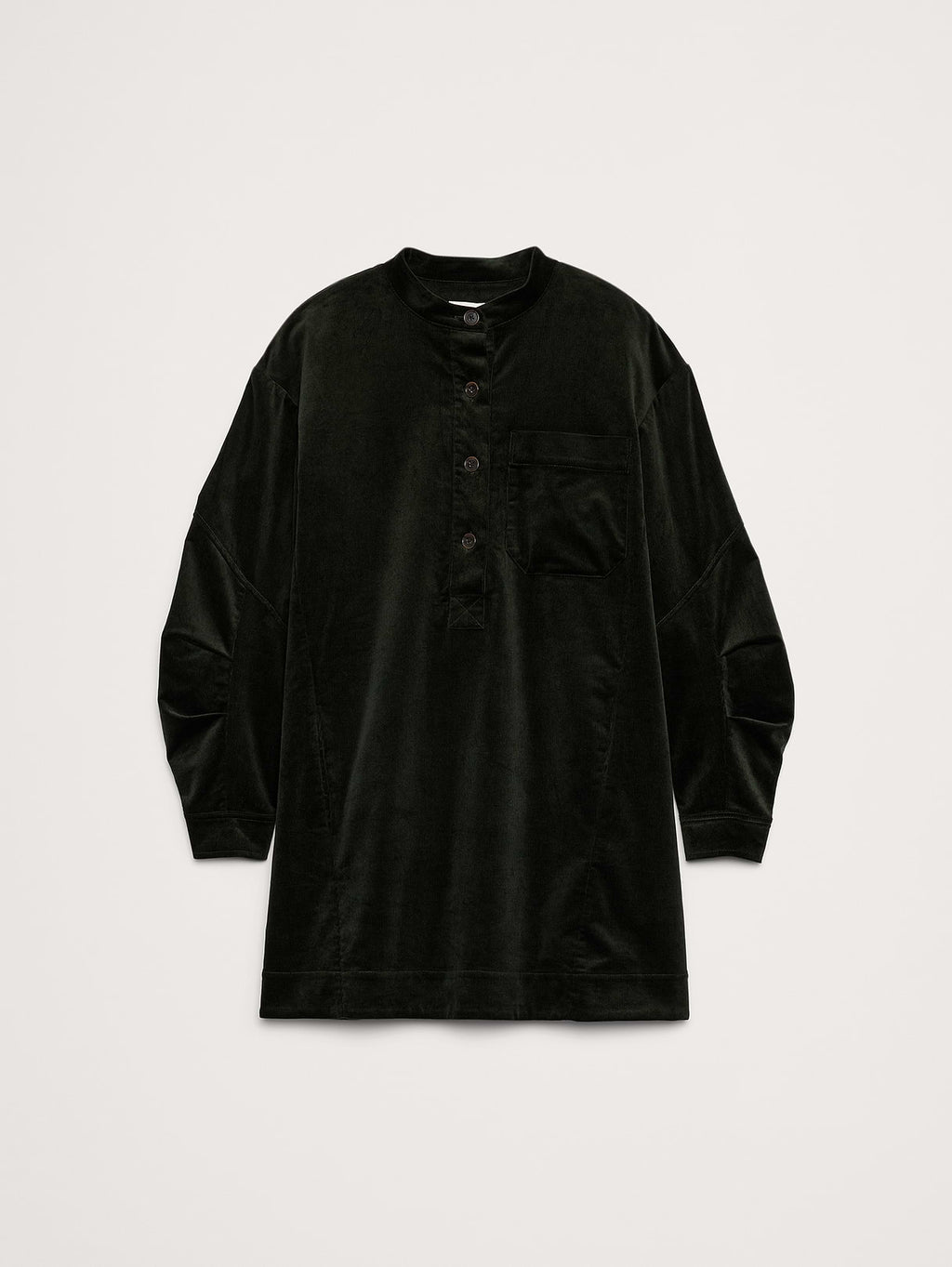 Corduroy Popover Shift Dress - Beyond The Pines Green