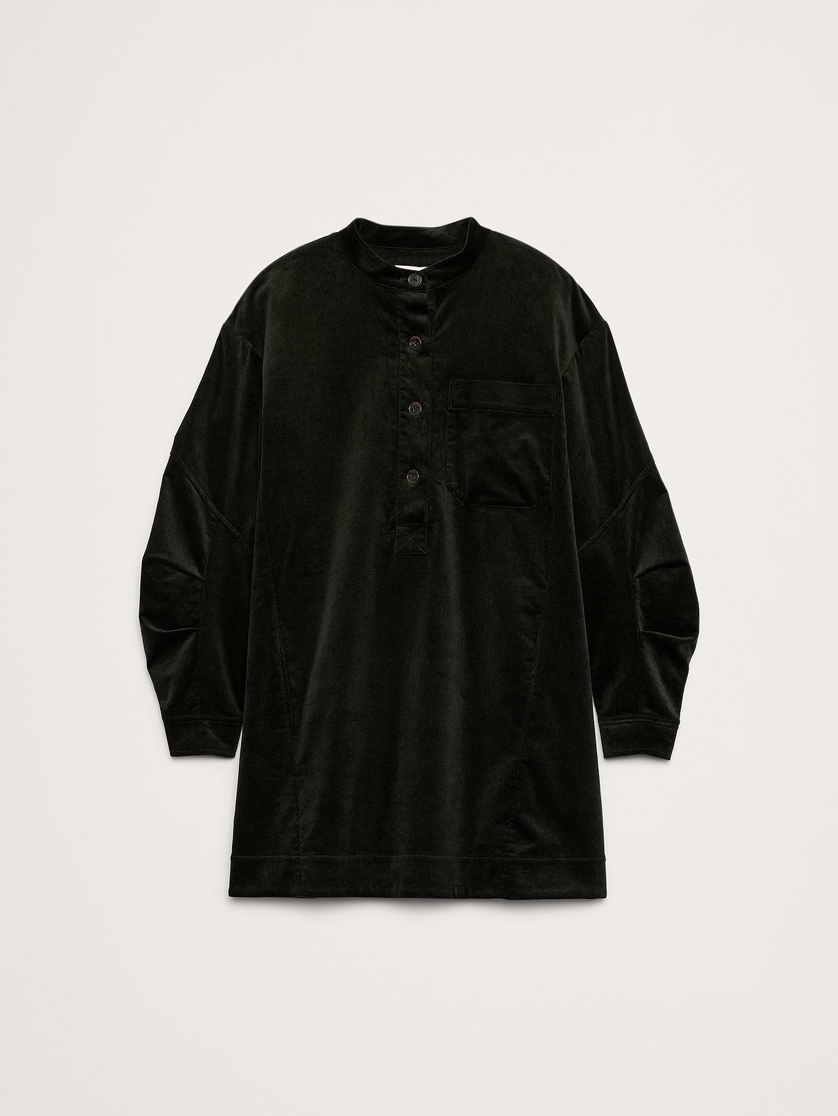 Corduroy Popover Shift Dress - Beyond The Pines Green